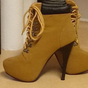 Suede ankle booties